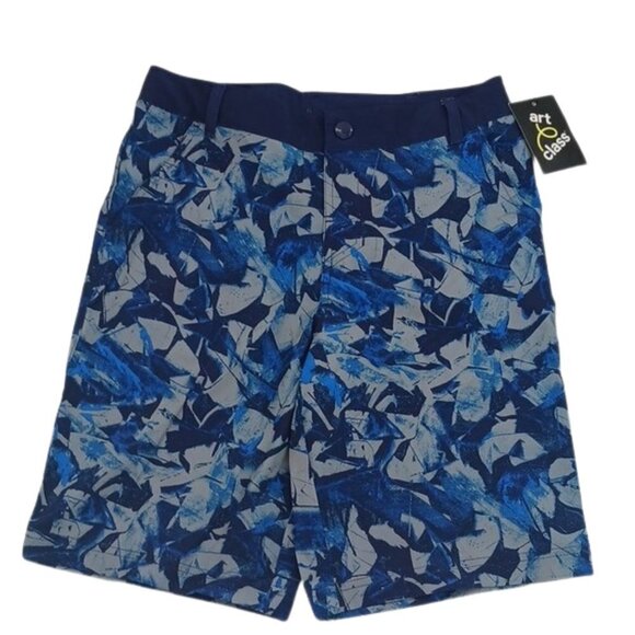 Art Class Swim Trunks Boys Size 14 Blue Abstract Print Casual Summer Lightweight - Picture 1 of 4